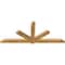 Ekena Millwork Kennewick Rough Sawn Timber Gable Bracket, Western Red Cedar, 108"W x 45"H x 4"D x 6"F, 10/12 Pitch GBW108X45X0406KEN00RWR - alternate 2